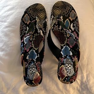 Vince Camuto Snake Print Heels